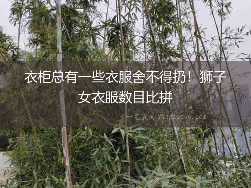 衣柜總有一些衣服舍不得扔！獅子女衣服數(shù)目比拼