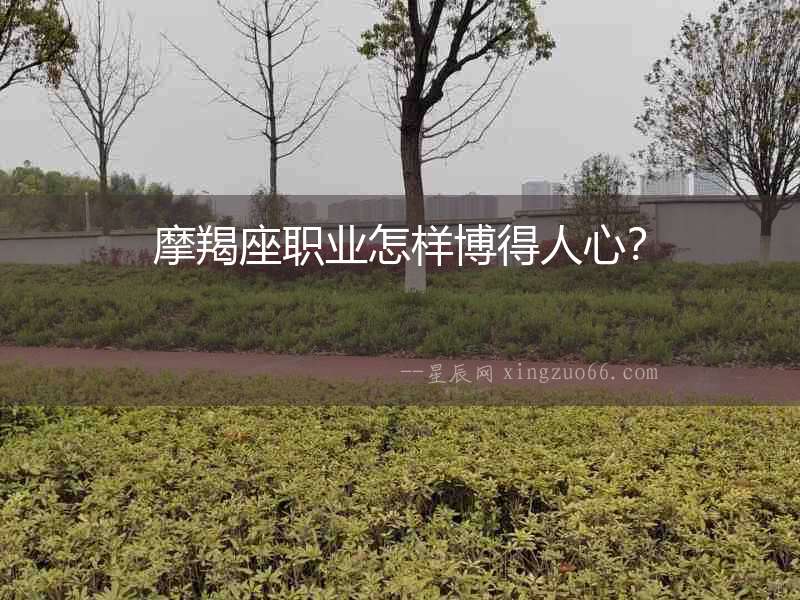 摩羯座職業怎樣博得人心？
