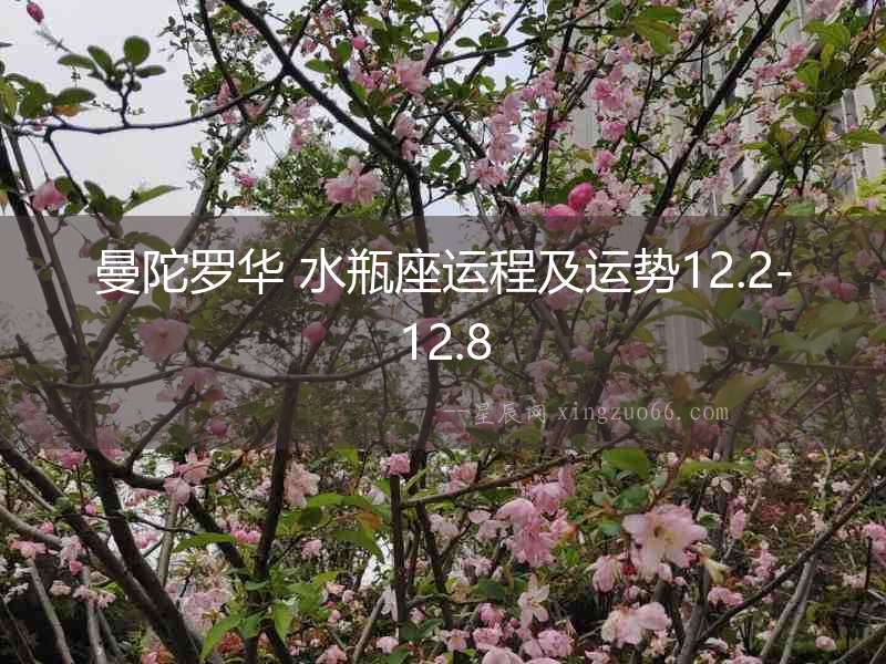 曼陀羅華 水瓶座運程及運勢12.2-12.8