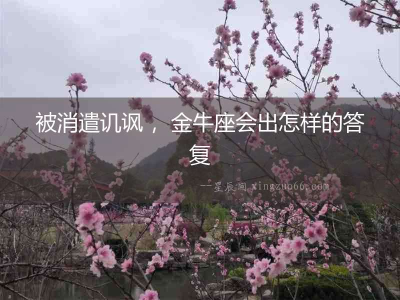 被消遣譏諷 ，金牛座會出怎樣的答復