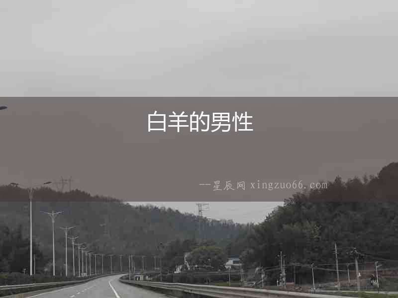 白羊的男性
