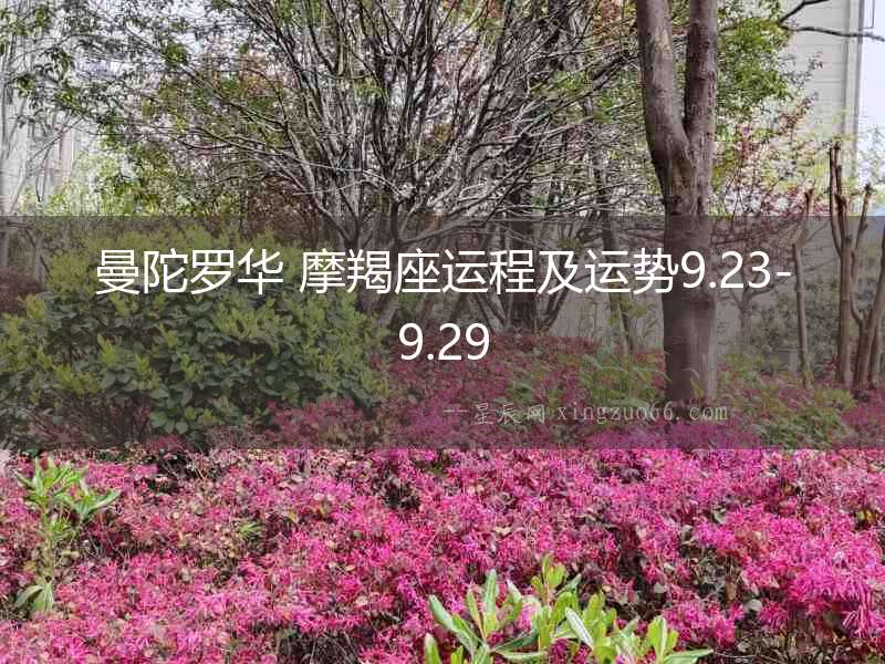 曼陀羅華 摩羯座運程及運勢9.23-9.29
