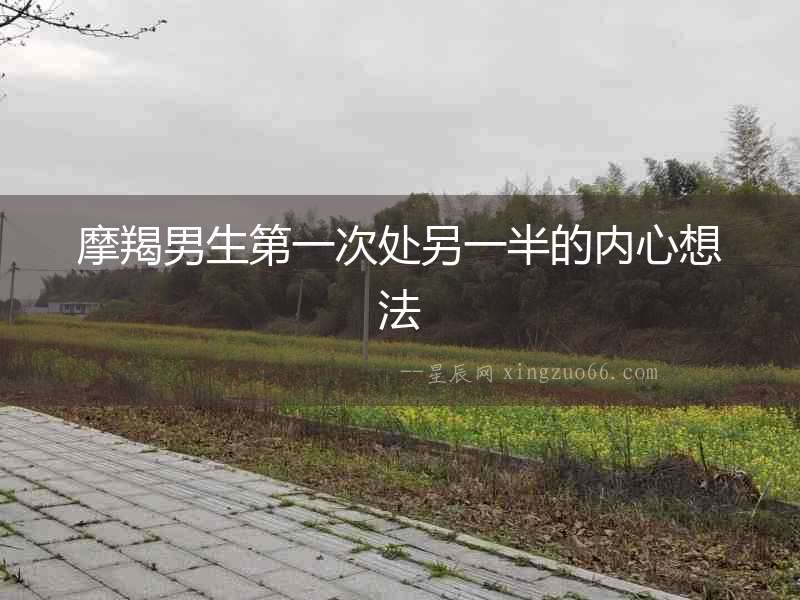 摩羯男生第一次處另一半的內(nèi)心想法