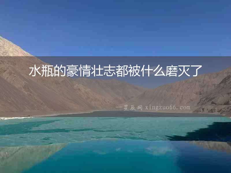 水瓶的豪情壯志都被什么磨滅了