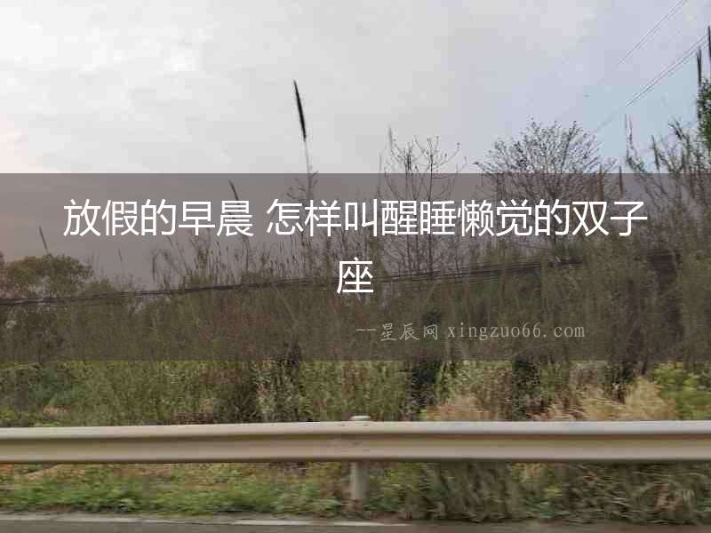放假的早晨 怎樣叫醒睡懶覺的雙子座