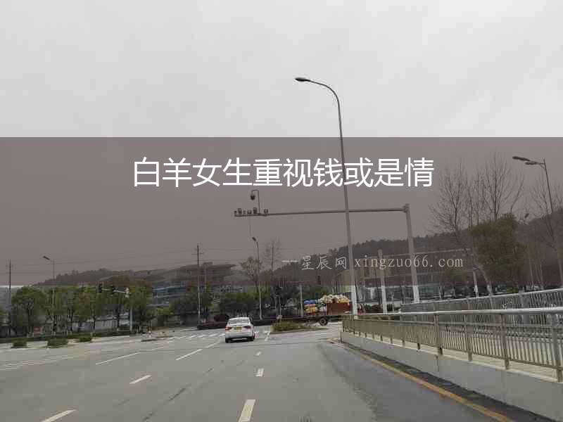 白羊女生重視錢或是情