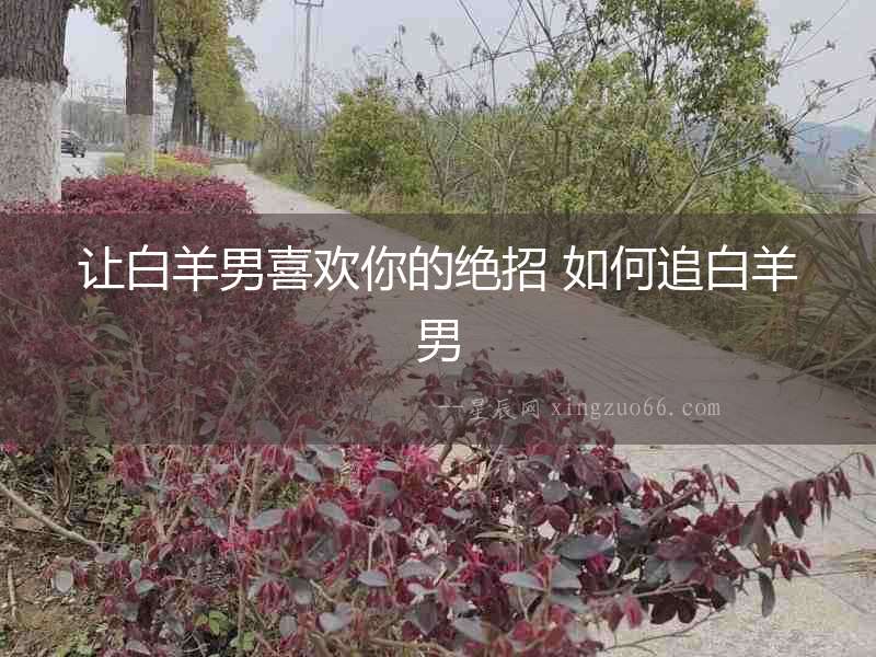讓白羊男喜歡你的絕招 如何追白羊男