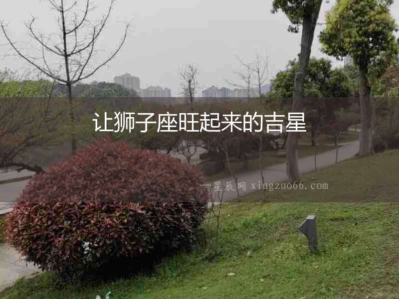 讓獅子座旺起來的吉星