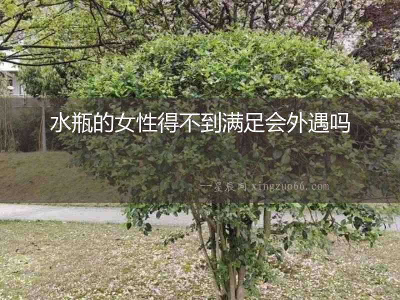 水瓶的女性得不到滿足會外遇嗎
