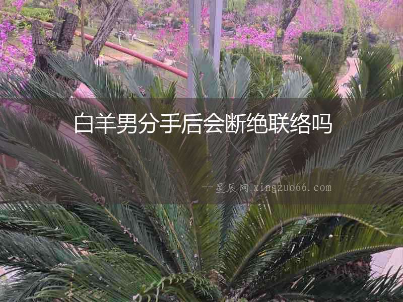 白羊男分手后會斷絕聯(lián)絡(luò)嗎