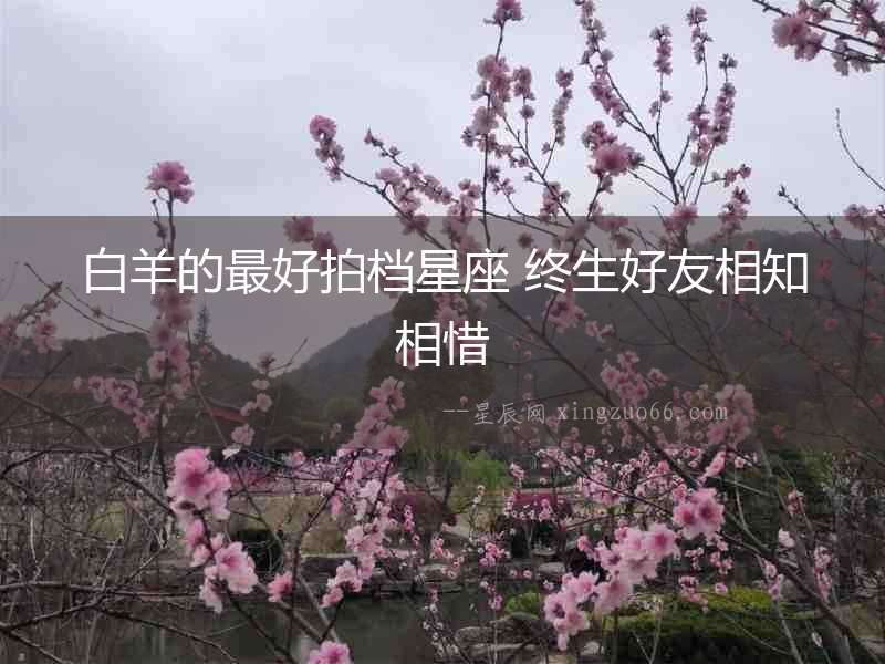 白羊的最好拍檔星座 終生好友相知相惜