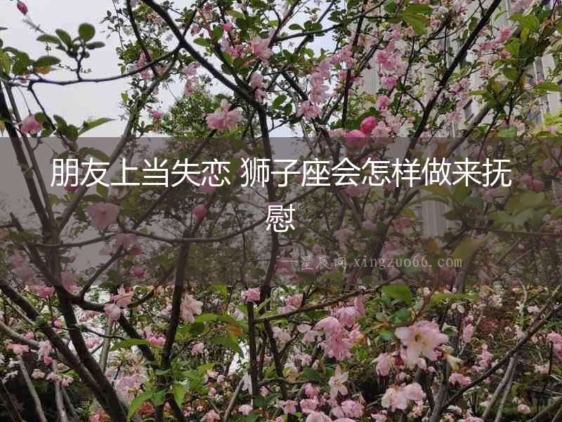 朋友上當失戀 獅子座會怎樣做來撫慰