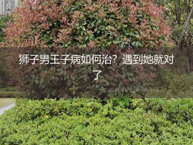 獅子男王子病如何治？遇到她就對了