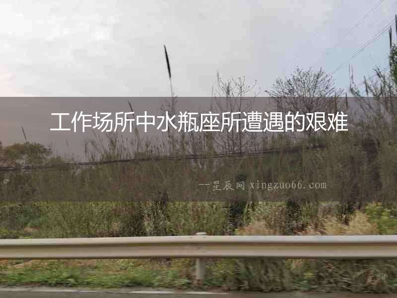 工作場所中水瓶座所遭遇的艱難