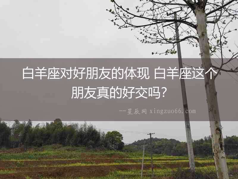白羊座對好朋友的體現 白羊座這個朋友真的好交嗎？