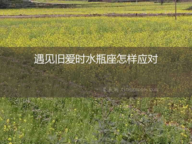 遇見舊愛時水瓶座怎樣應對