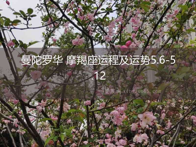曼陀羅華 摩羯座運程及運勢5.6-5.12