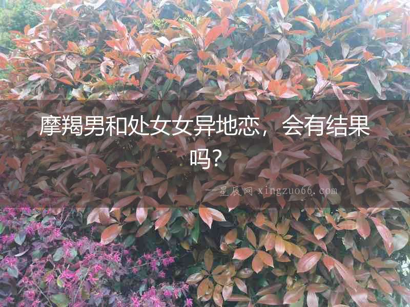 摩羯男和處女女異地戀，會有結果嗎？