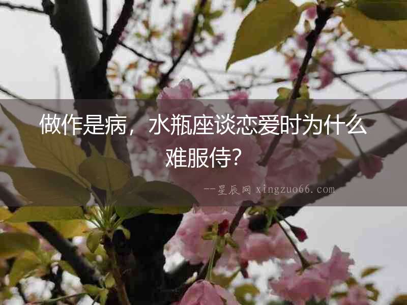 做作是病，水瓶座談戀愛時為什么難服侍？