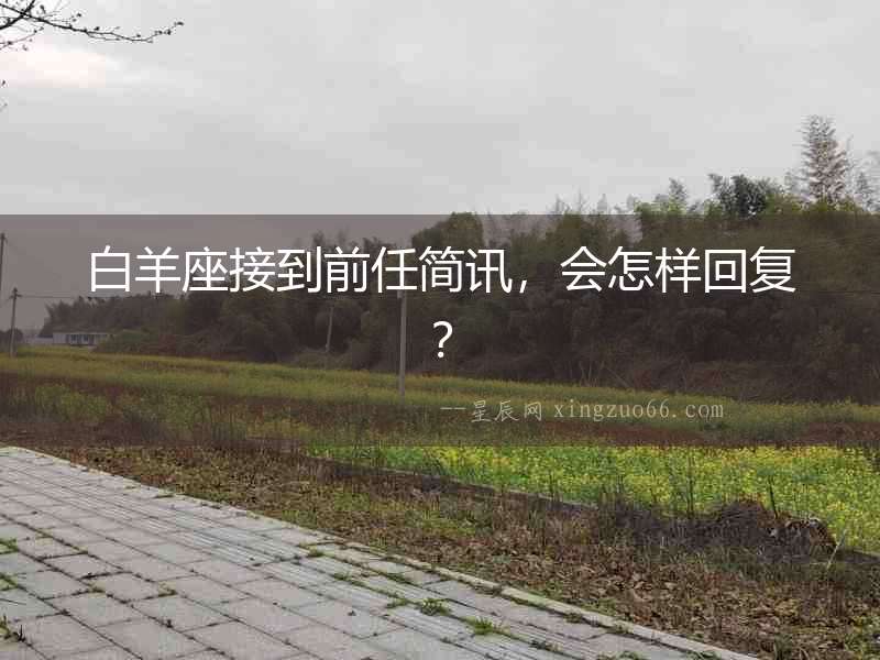 白羊座接到前任簡訊，會怎樣回復(fù)？
