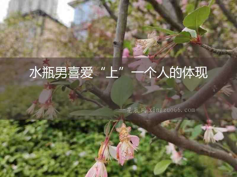 水瓶男喜愛“上”一個人的體現(xiàn)