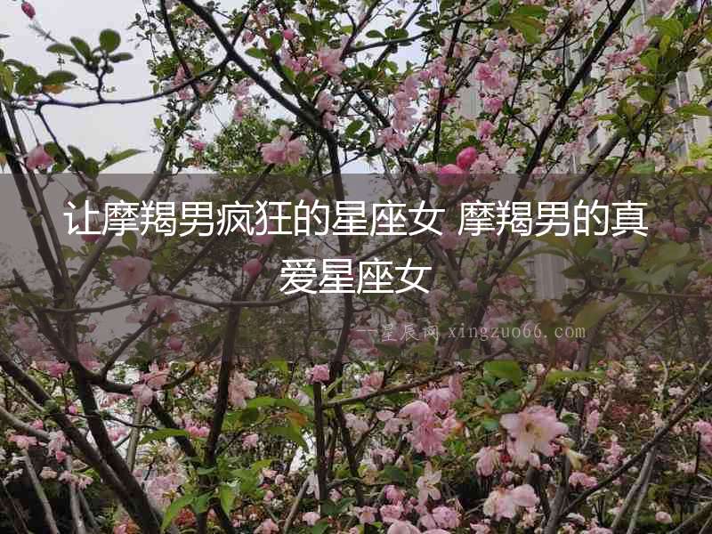 讓摩羯男瘋狂的星座女 摩羯男的真愛星座女