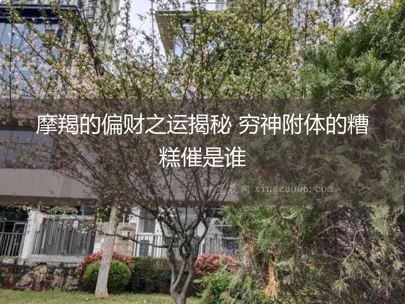 摩羯的偏財之運揭秘 窮神附體的糟糕催是誰