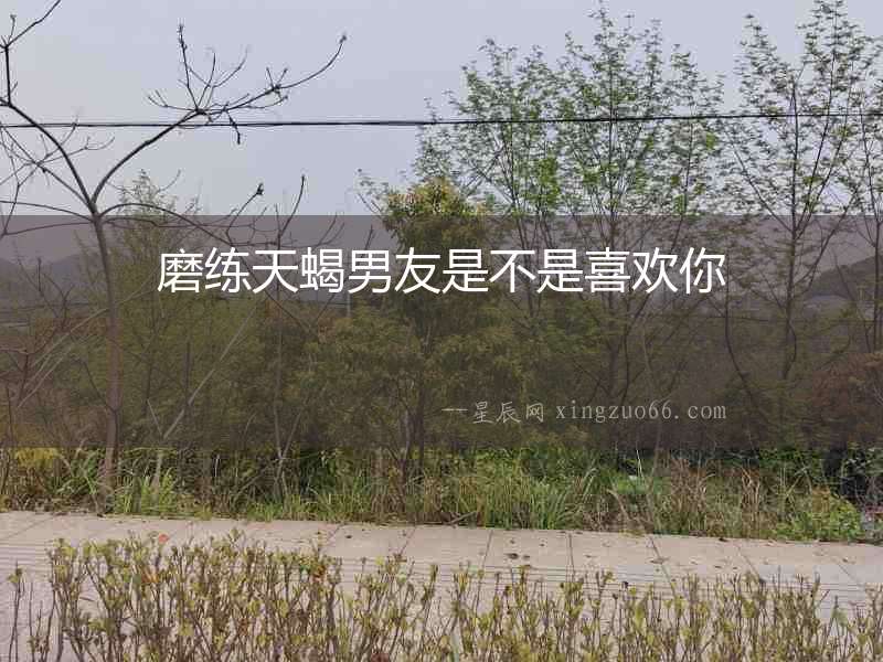 磨練天蝎男友是不是喜歡你