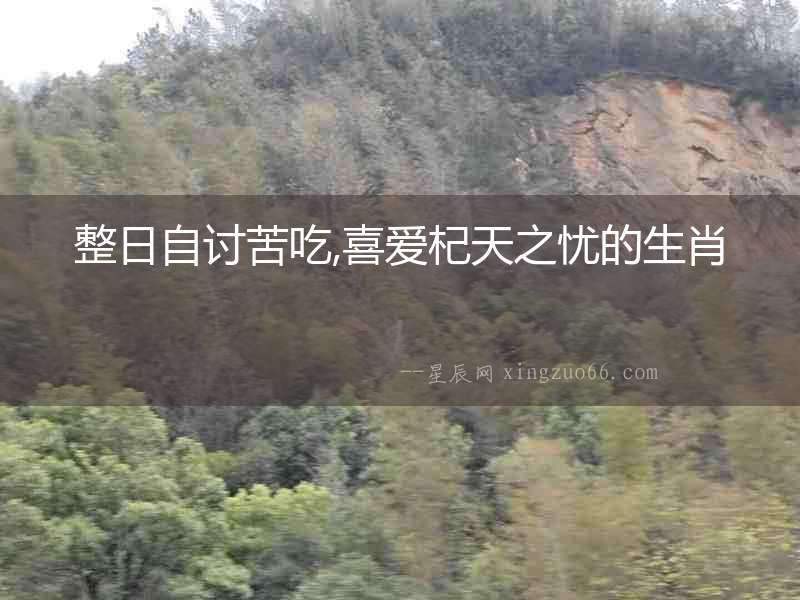 整日自討苦吃,喜愛杞天之憂的生肖