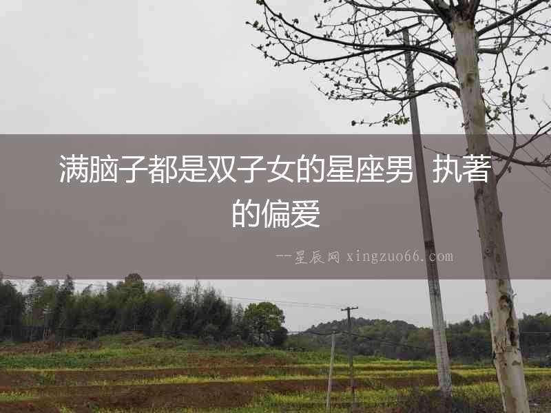 滿腦子都是雙子女的星座男  執著的偏愛