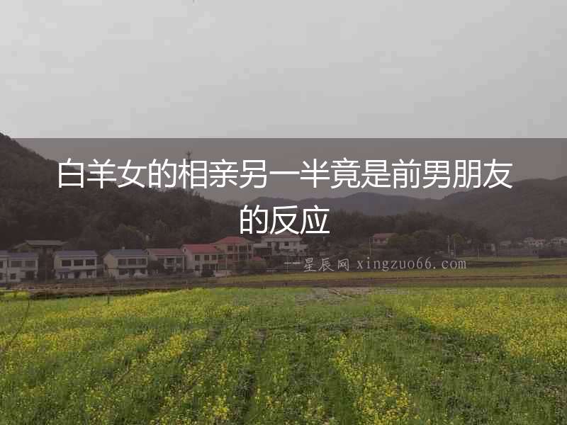 白羊女的相親另一半竟是前男朋友的反應(yīng)