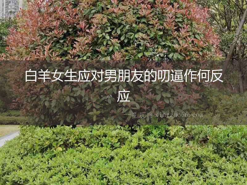 白羊女生應(yīng)對男朋友的叨逼作何反應(yīng)