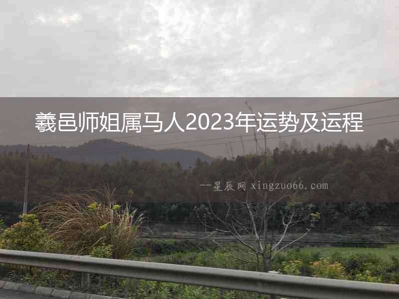 羲邑師姐屬馬人2023年運勢及運程