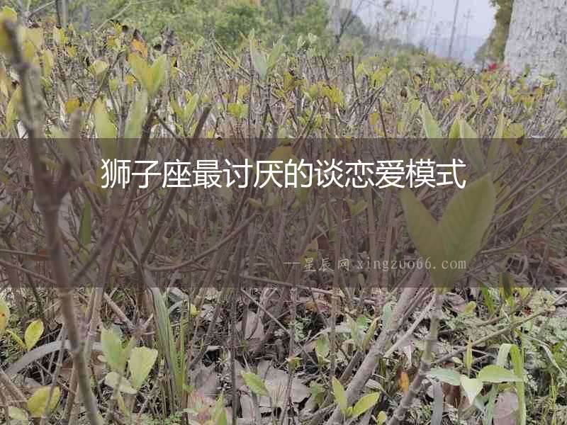 獅子座最討厭的談戀愛模式