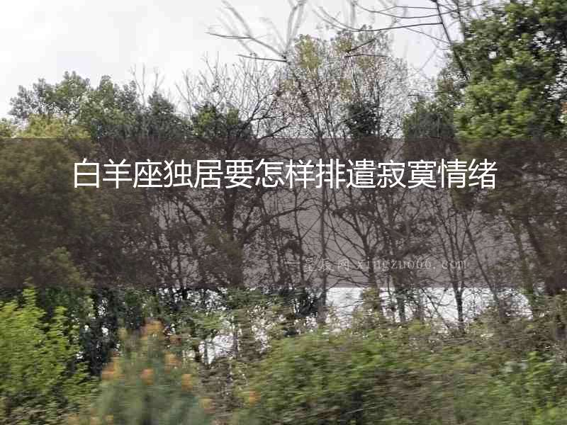 白羊座獨(dú)居要怎樣排遣寂寞情緒