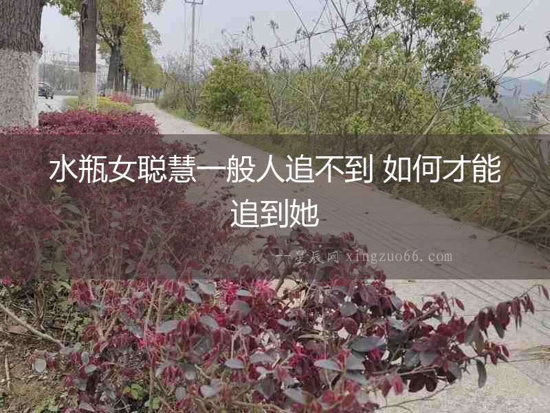 水瓶女聰慧一般人追不到 如何才能追到她