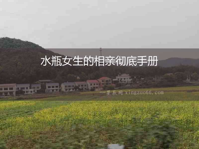 水瓶女生的相親徹底手冊(cè)