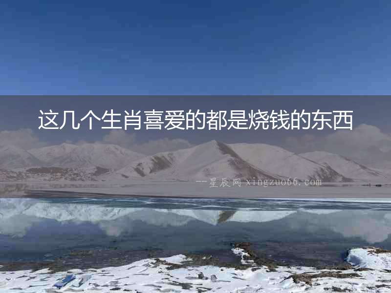 這幾個生肖喜愛的都是燒錢的東西