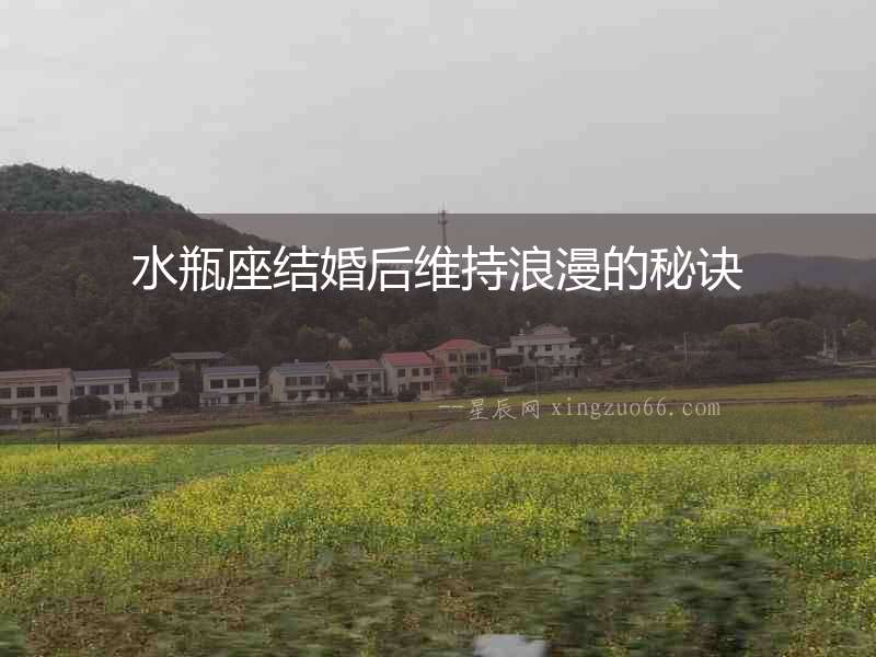 水瓶座結(jié)婚后維持浪漫的秘訣