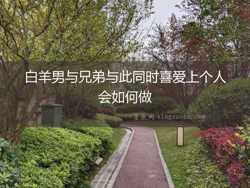 白羊男與兄弟與此同時喜愛上個人會如何做