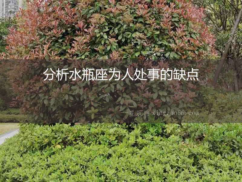 分析水瓶座為人處事的缺點