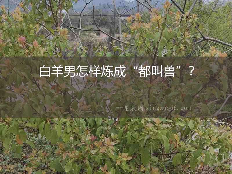 白羊男怎樣煉成“都叫獸”？