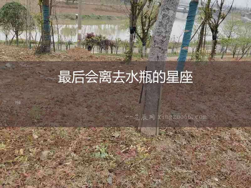 最后會離去水瓶的星座