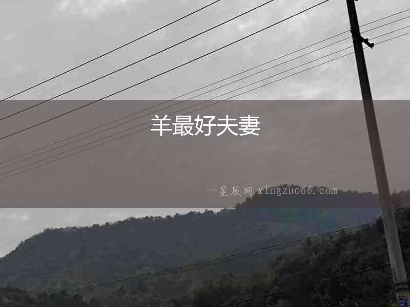 羊最好夫妻