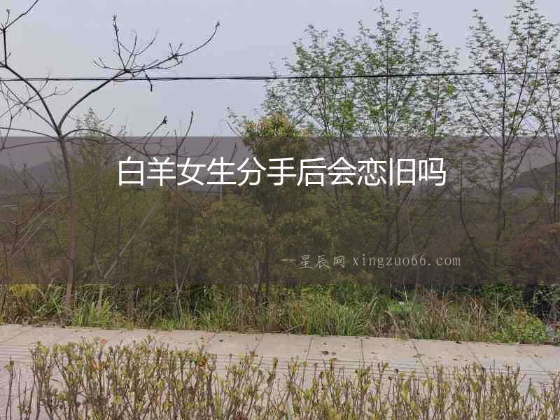 白羊女生分手后會戀舊嗎