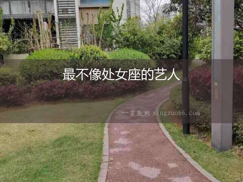 最不像處女座的藝人