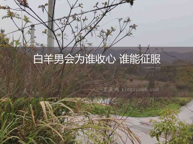 白羊男會為誰收心 誰能征服