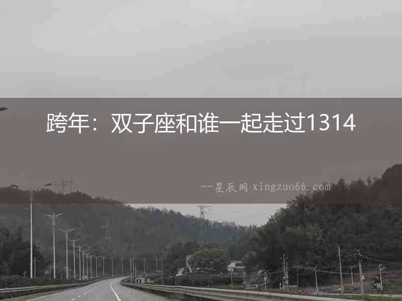 跨年：雙子座和誰一起走過1314