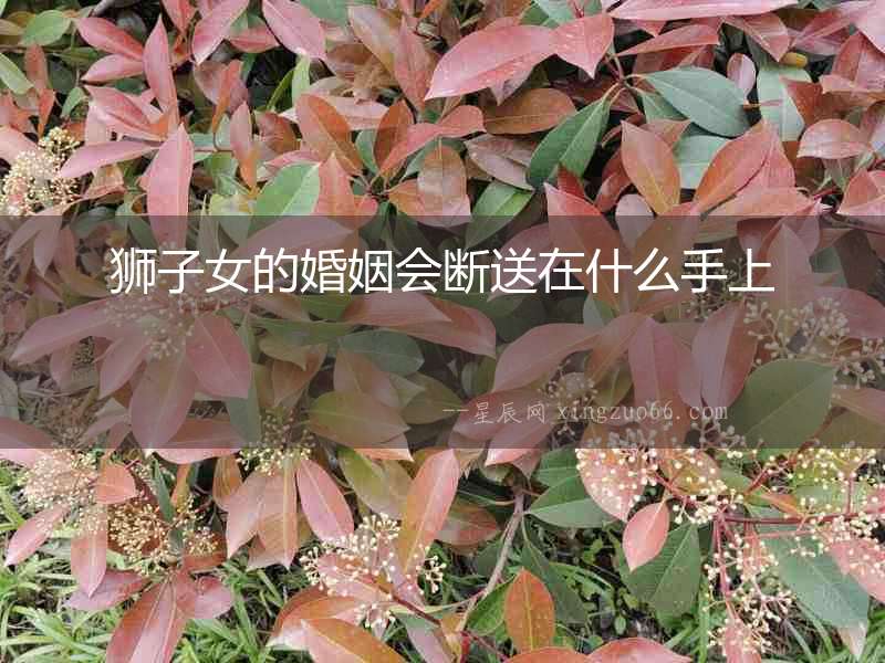 獅子女的婚姻會斷送在什么手上