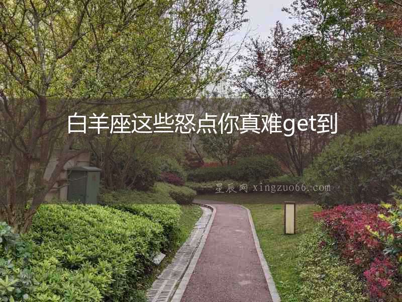 白羊座這些怒點你真難get到